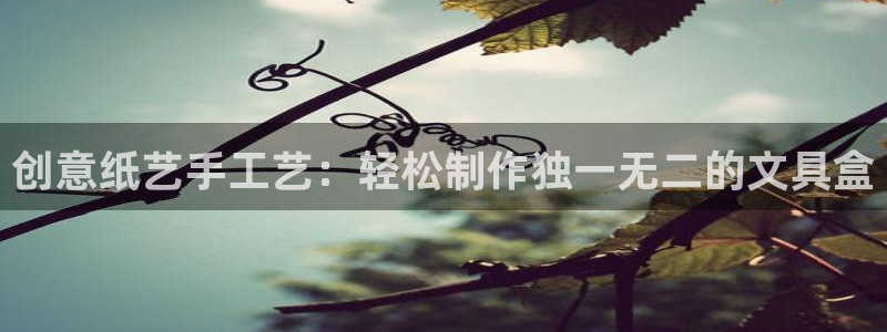 天顺娱乐平台怎么样：创意纸艺手工艺：轻松